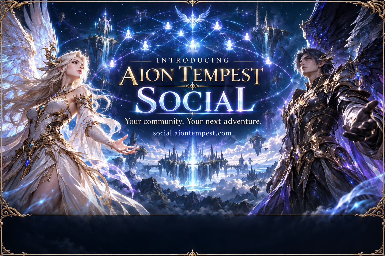 Introducing Aion Tempest Social. Your community. Your next adventure. social.aiontempest.com